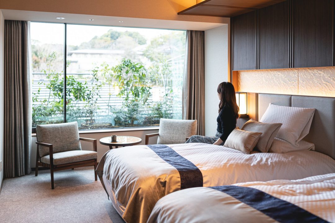 『ホテルオークラ京都 岡崎別邸』のガーデンルームの客室