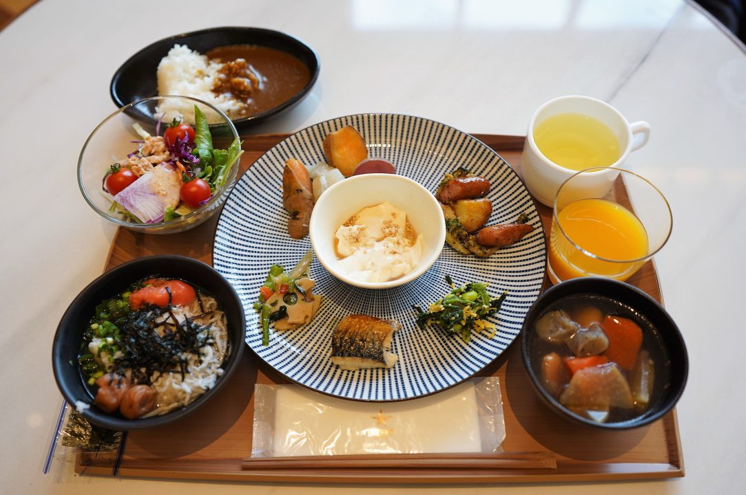 「カンデオホテルズ熊本新都心」の朝食ビュッフェ