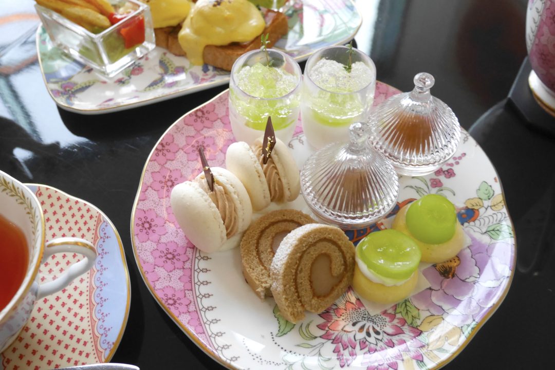 ロイヤルパーク汐留」のAFTERNOON TEA with “SIROCCO”「シャインマスカット＆マロン」